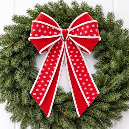 Melrose 18.5" Polka Dot Bows, 2ct.